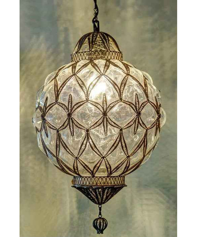 Blown Glass Handmade Pendant