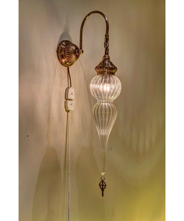 Blown Glass Wall Lamp