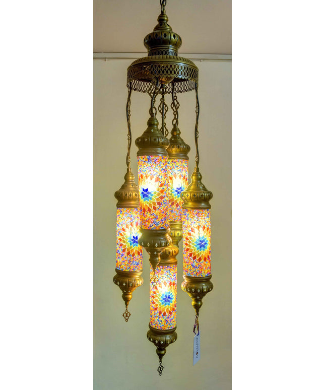 Mosaic Glass Chandelier
