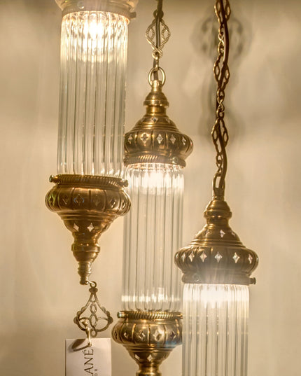Three Glass Chandelier