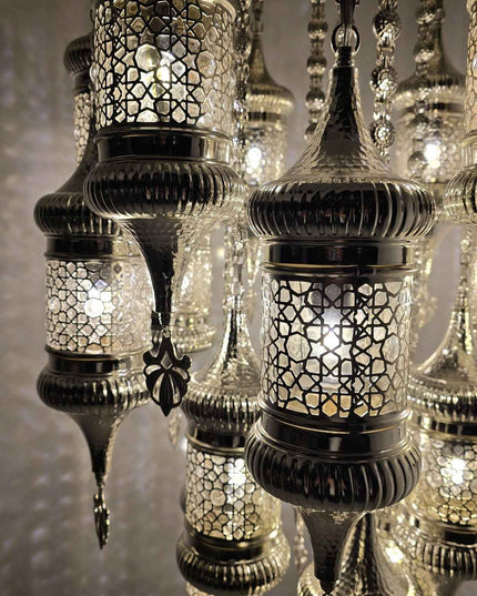 Lasercut Moroccan Chandelier