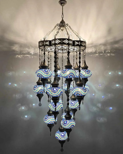 Lasercut Large Mosaic Chandelier