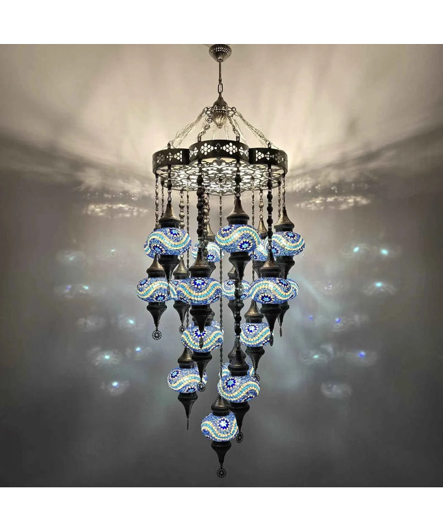 Lasercut Large Mosaic Chandelier