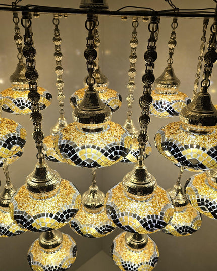 Lasercut Large Mosaic Chandelier