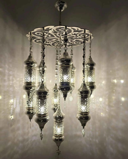 Lasercut Moroccan Chandelier
