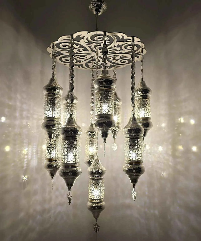 Lasercut Moroccan Chandelier