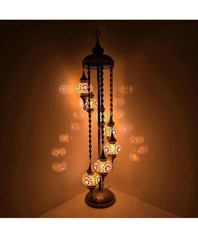 Mosaic Spiral Floor Lamp