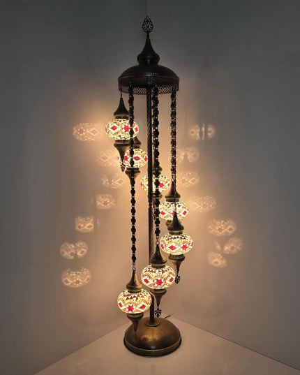 Mosaic Spiral Floor Lamp