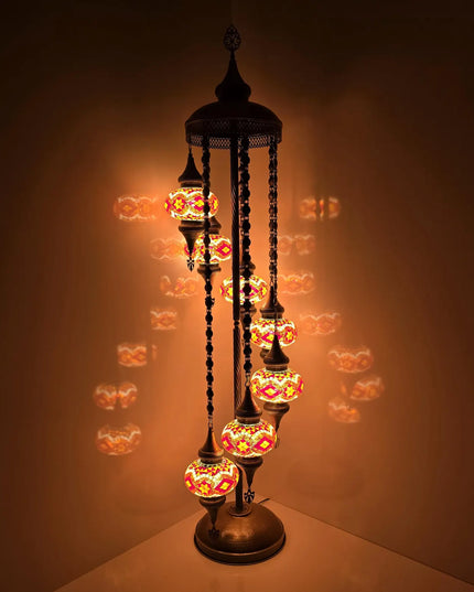 Mosaic Spiral Floor Lamp