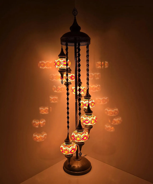 Mosaic Spiral Floor Lamp