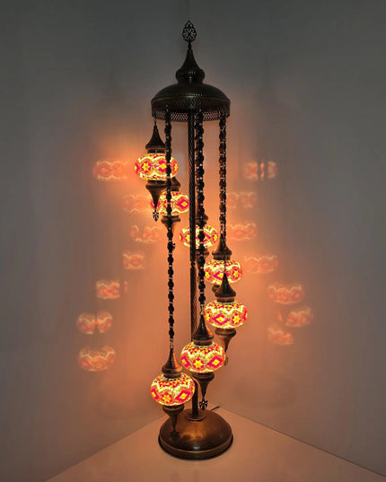Mosaic Spiral Floor Lamp