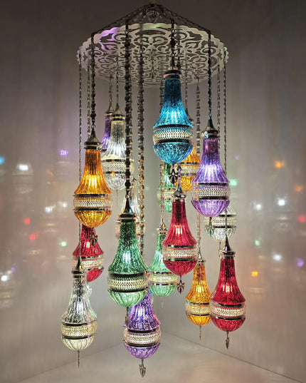 Pyrex Glass Large Special Chandelier