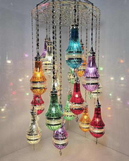 Pyrex Glass Large Special Chandelier