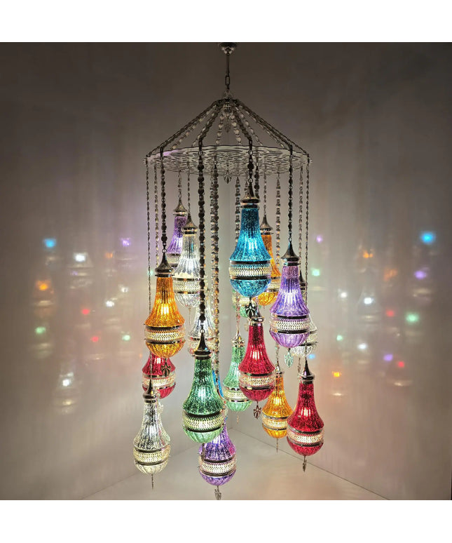 Pyrex Glass Large Special Chandelier